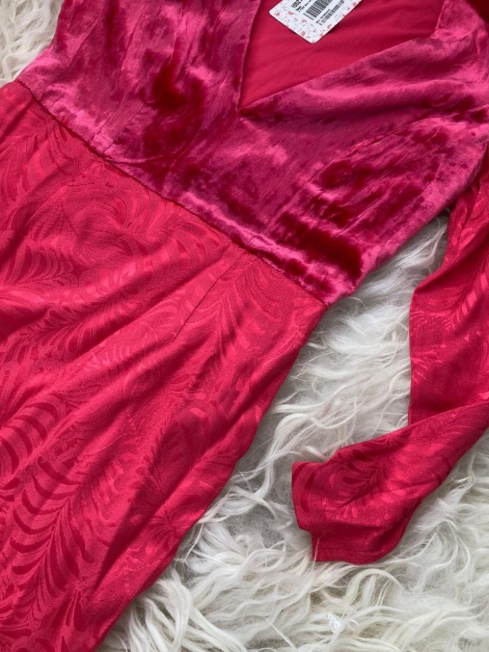 FREE PEOPLE Naomi Hot Pink Mini Dress 0222 - Picture 5 of 5